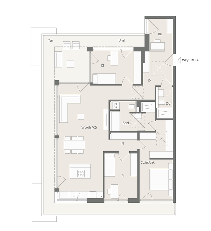 Wohnung Plan