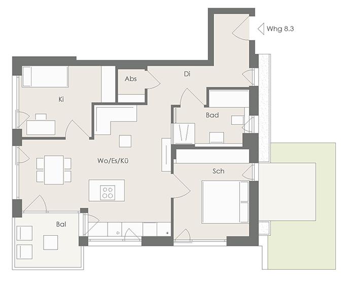 Wohnung Plan