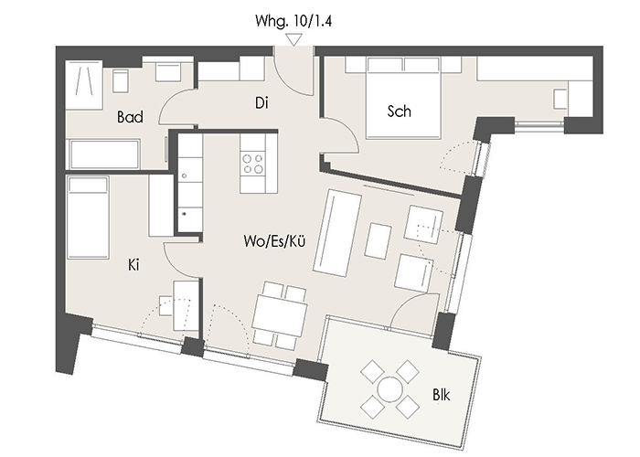 Wohnung Plan