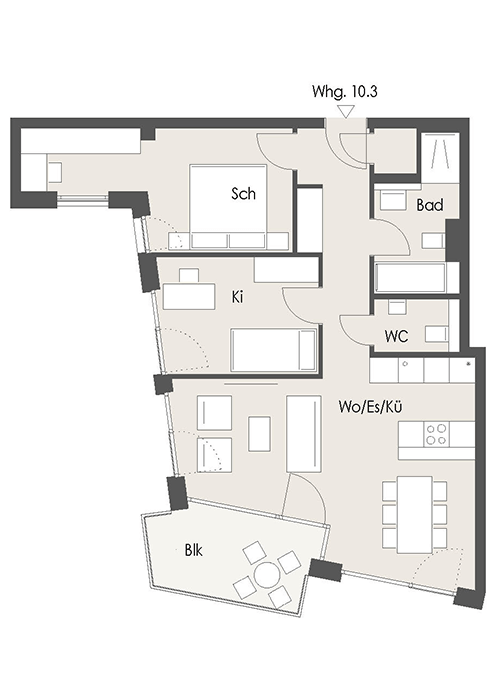 Wohnung Plan