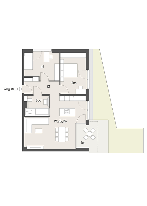 Wohnung Plan