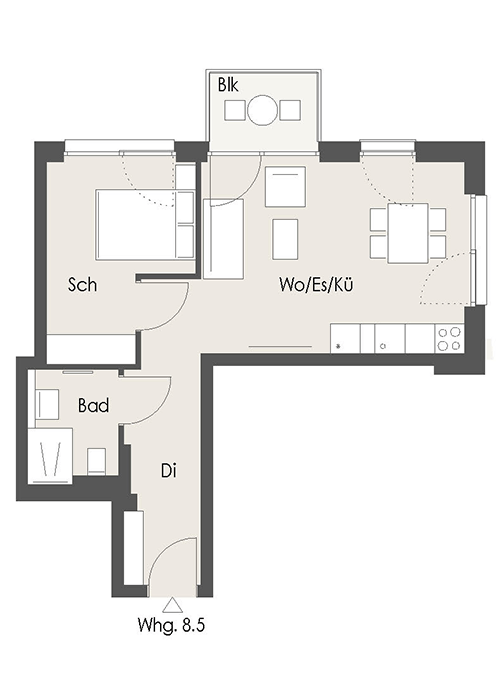 Wohnung Plan