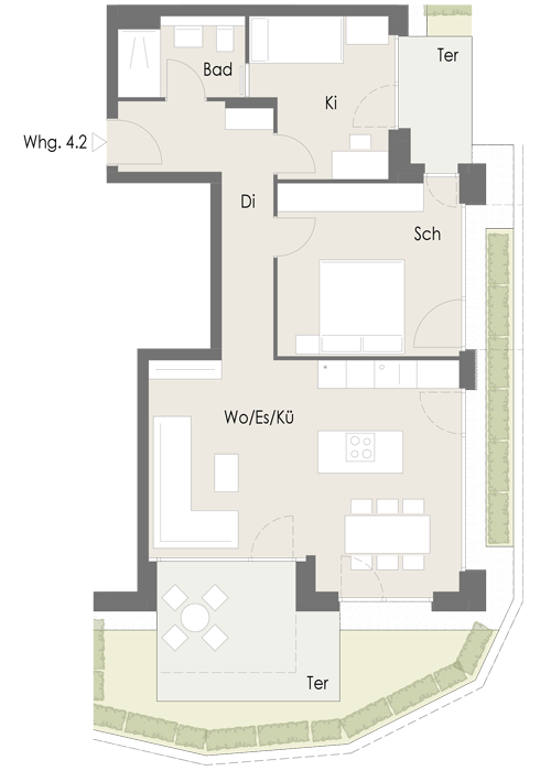 Wohnung Plan