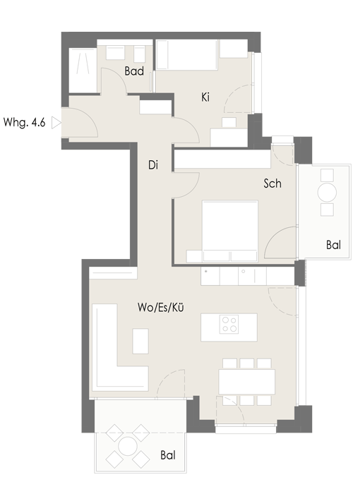 Wohnung Plan