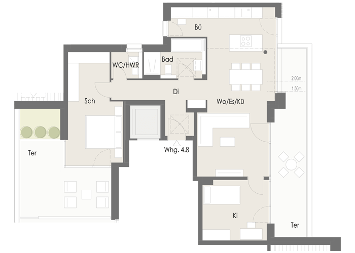 Wohnung Plan