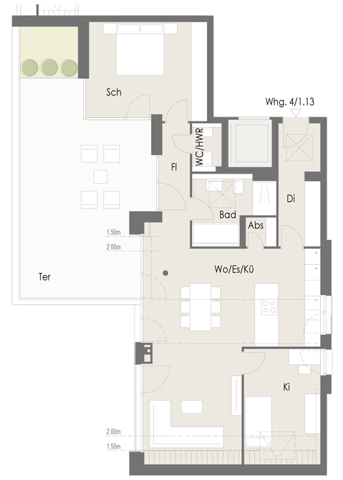 Wohnung Plan