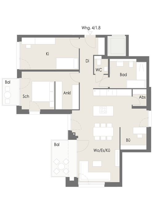 Wohnung Plan